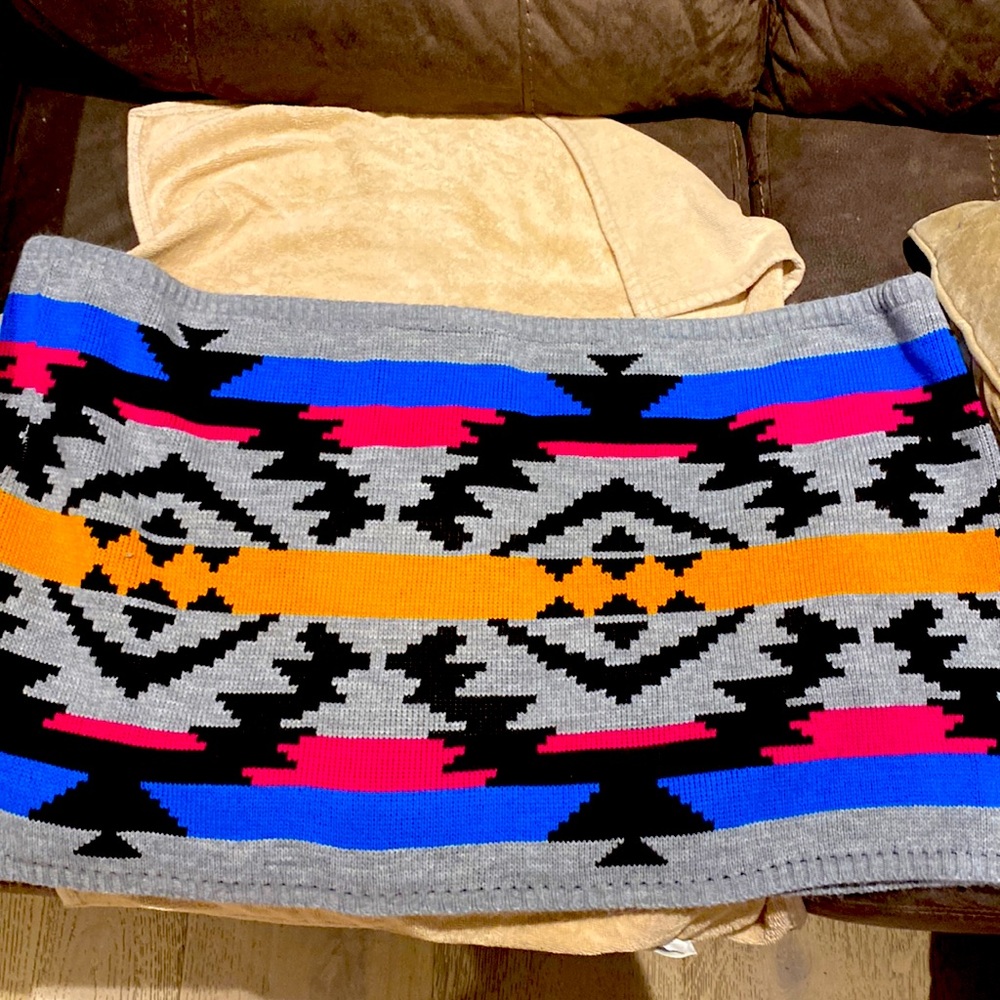 ASOS boho pattern intarsia knit snood